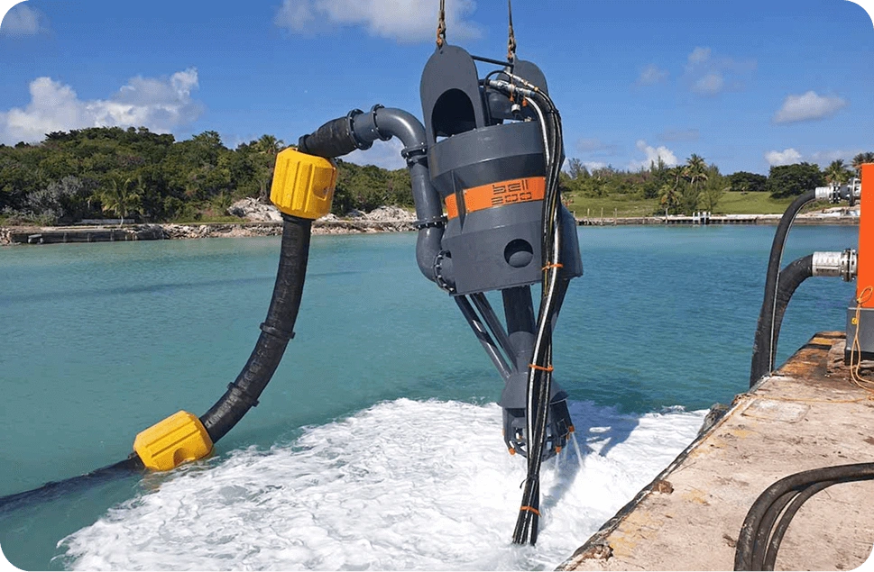 Bell dredging pump